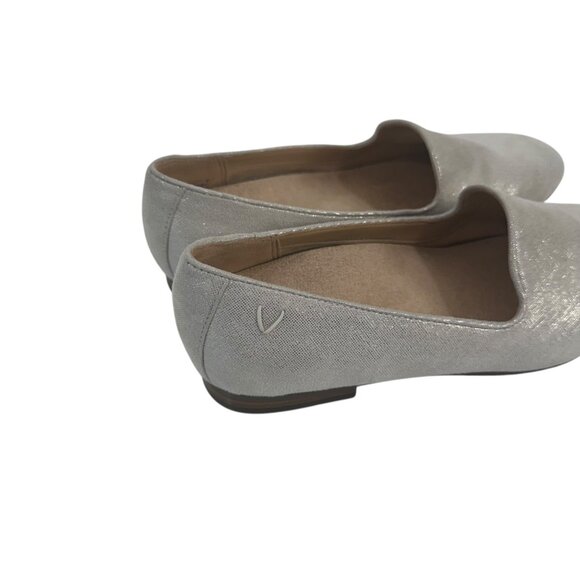 Vionic Women Silver Metallic Slip-On Loafers Comfort Shoes SZ 6 Textile Upper - Picture 12 of 12